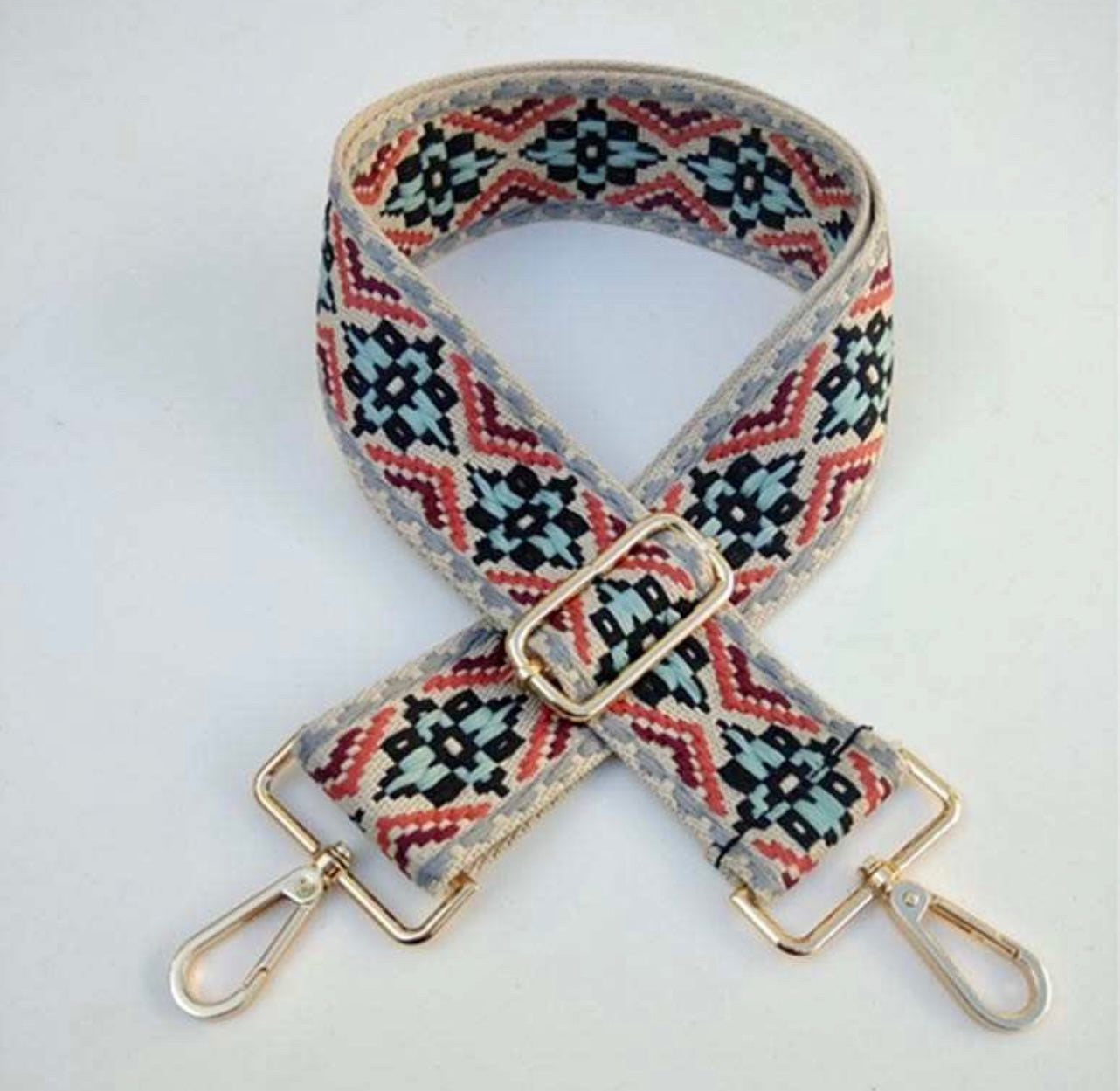 Handbag Shoulder Straps - Adjustable Bag Straps - Multicolored/Light Blue/Black/Red/Maroon