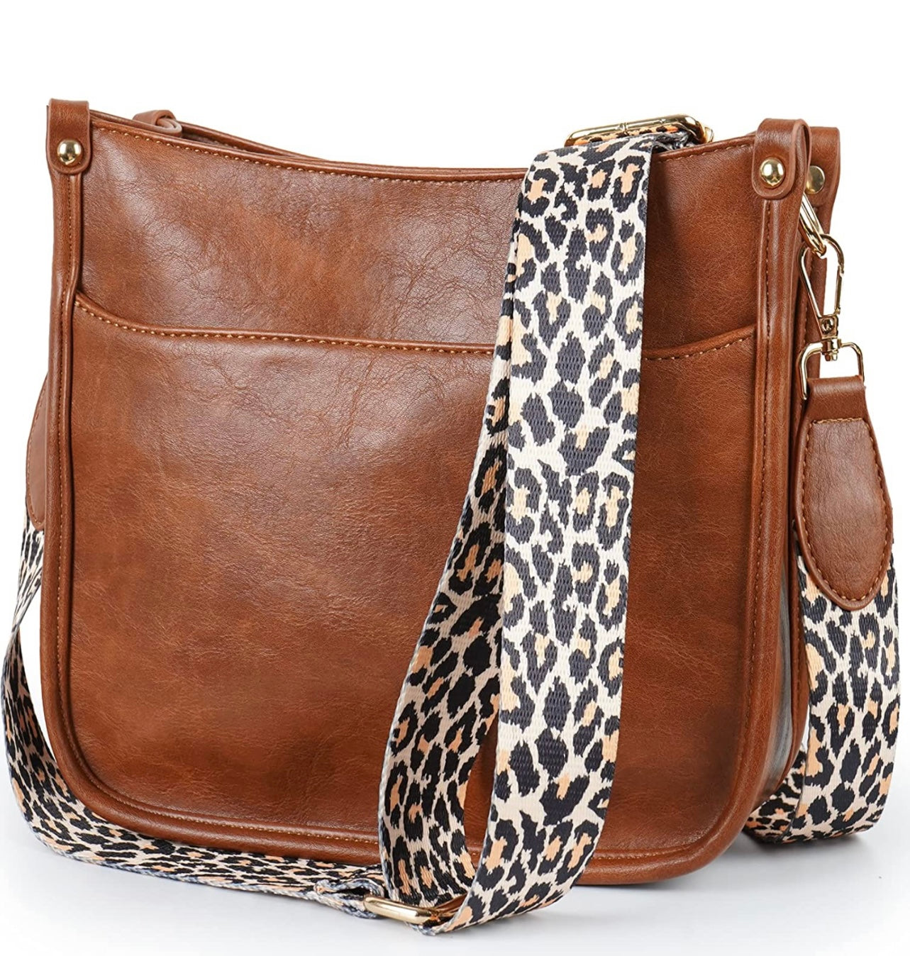 "Jillian" Premium Vegan Leather Premium Crossbody Handbag