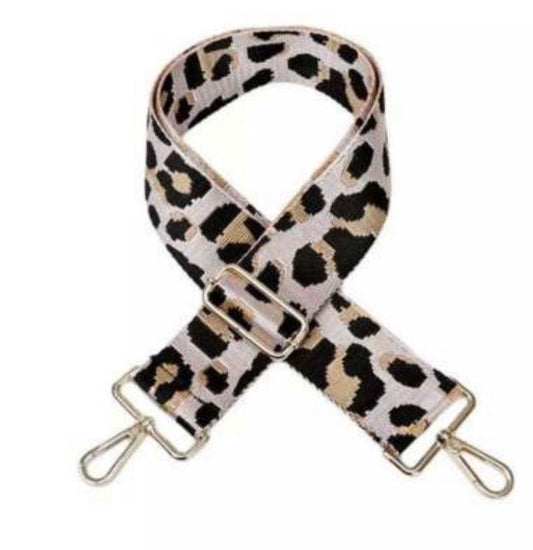 Handbag Shoulder Straps - Adjustable Bag Straps - Cheetah Print