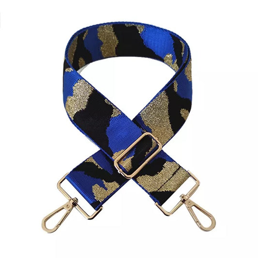 Handbag Shoulder Straps - Adjustable Bag Straps - Gold/Blue/Black