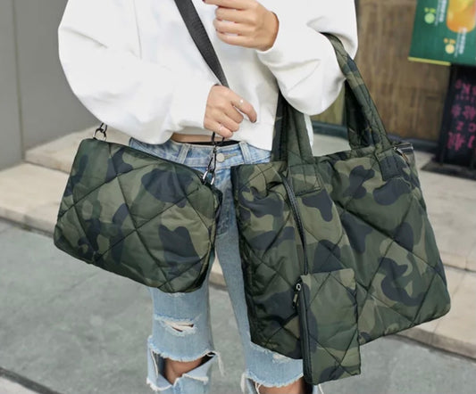 "Steffani" Puffer Shoulder Crossbody Bag